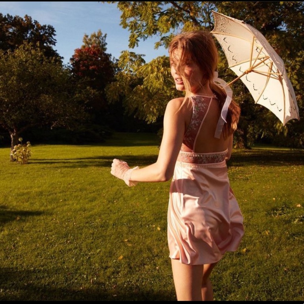 FOR LOVE & LEMONS Euphoria Embroidered Slip Dress - Picture 3 of 8